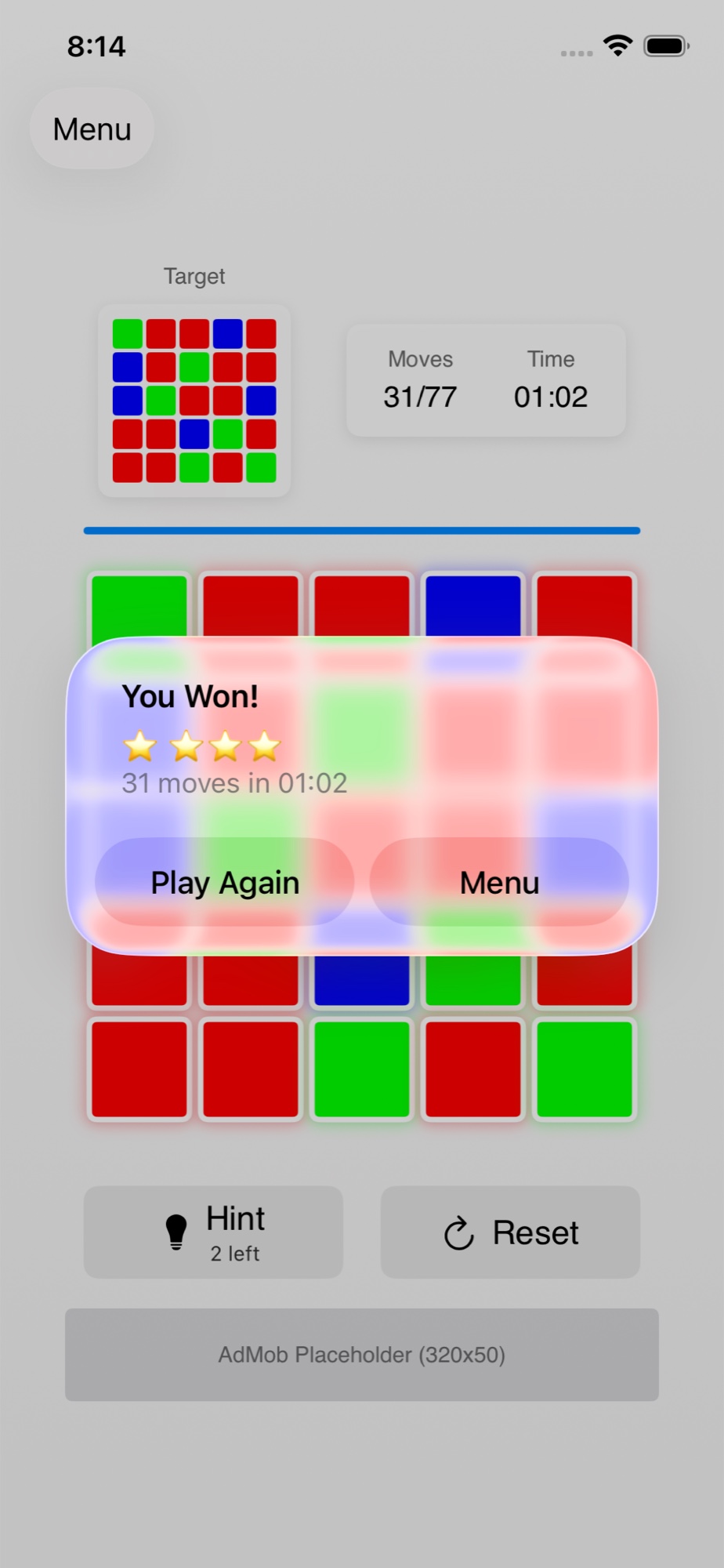 TileTap Challenge gameplay